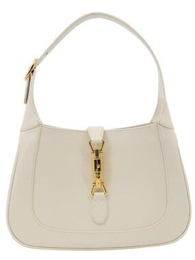GUCCI  Jackie 1961 Small Leather Shoulder Bag Off White 636709